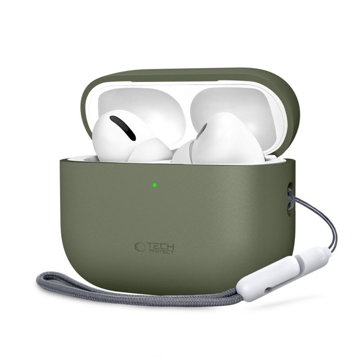 TECH PROTECT Kopfhörer-Schutzhülle Silikonhülle für AirPods Pro 3, Passgenauer Rundumschutz für das Ladecase