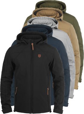 Indicode Softshelljacke IDJonas Übergangsjacke mit abnehmbarer Kapuze