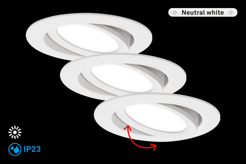 Briloner Leuchten LED Einbauleuchte FLAT IN