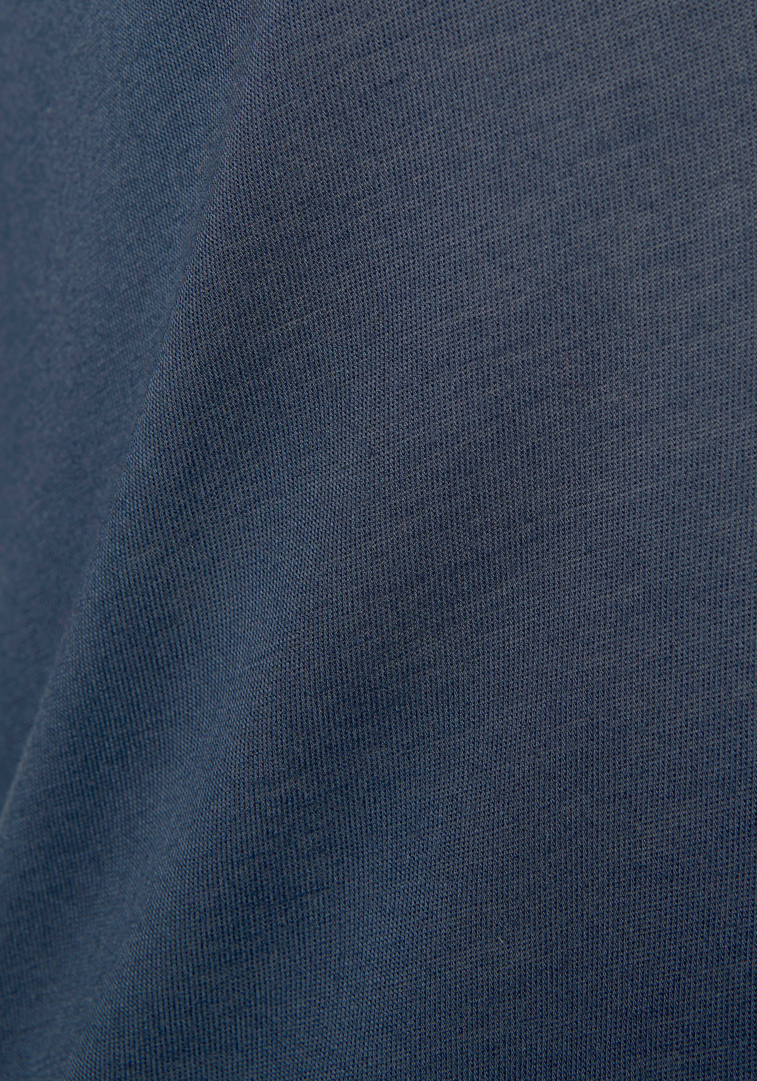 Nachthemd halblangen Ärmeln LASCANA mit nachtblau und Spitzendetail