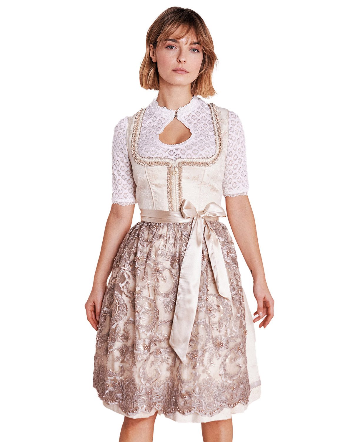 Krüger Madl Dirndl Dirndl 'Fia' 416966, Natur 60cm