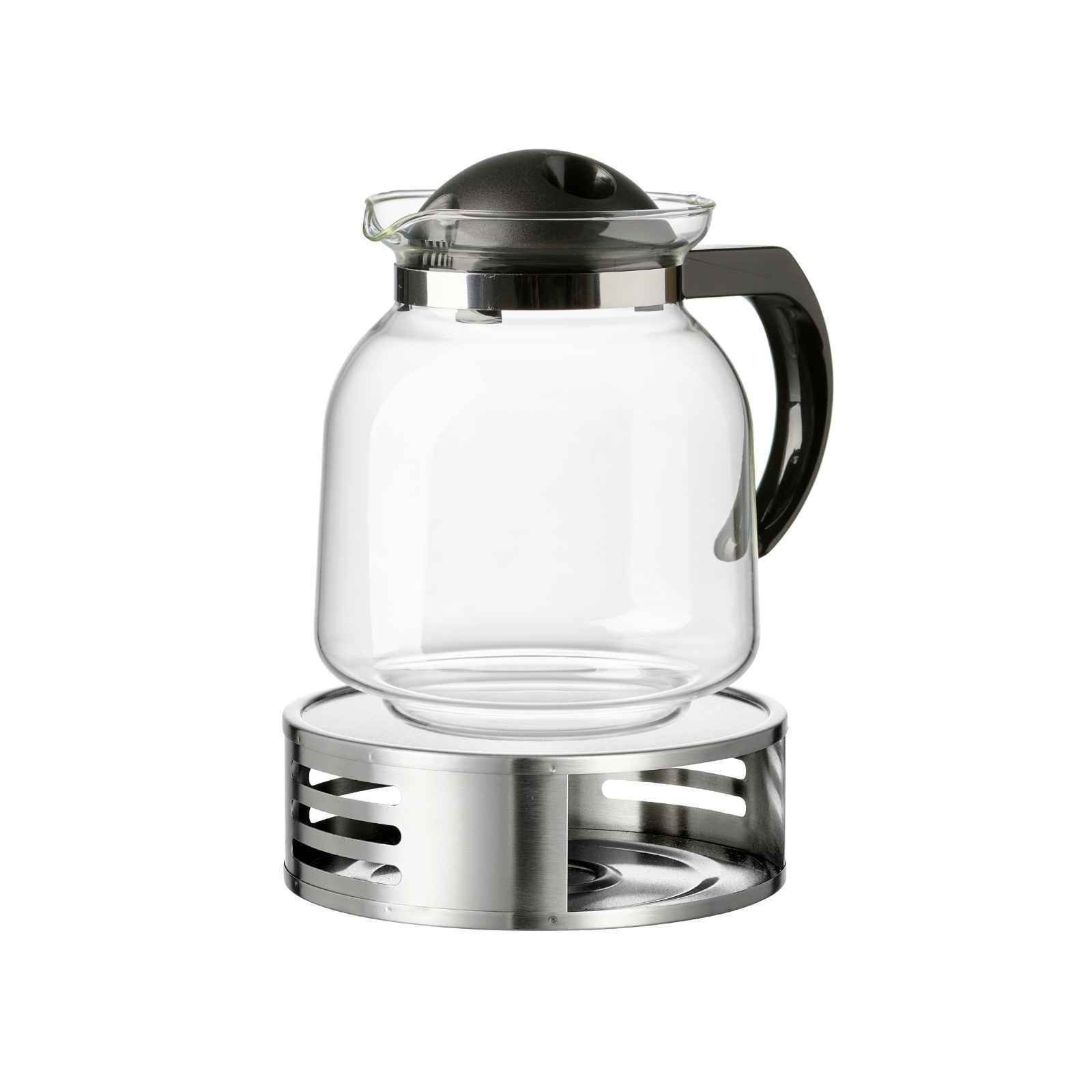 Ritzenhoff & Breker Teekanne Ravenna Teekanne mit Stövchen 1,6 l 2er Set, 1600 l, (1x Teekanne, 1x Stövchen, 2-St)