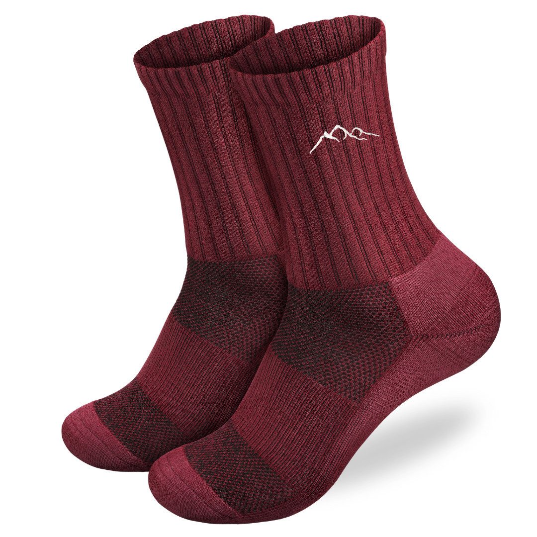 Gipfelgaudi Wandersocken Merino Socken, Unisex Socken, Gepolsterte Ferse, schnelltrocknend