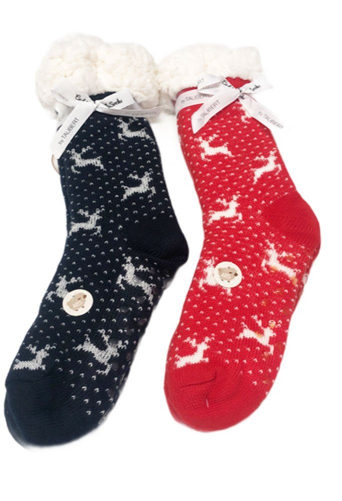 Steinnacher Bärbel Мягкие носочки Taubert Мягкие носочки 2er Set Hirsch rot und blau