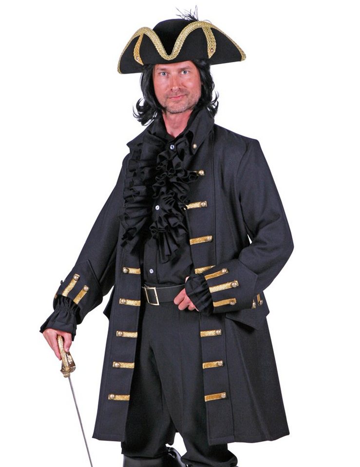 thetru Kostüm Piraten Kostüm Jacke 'James Alday' für Herren - S