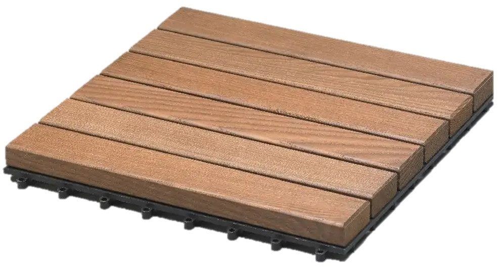 iWerk Holzfliesen iWerk Klickfliese Thermoesche 30 x 30 x 3,1 cm