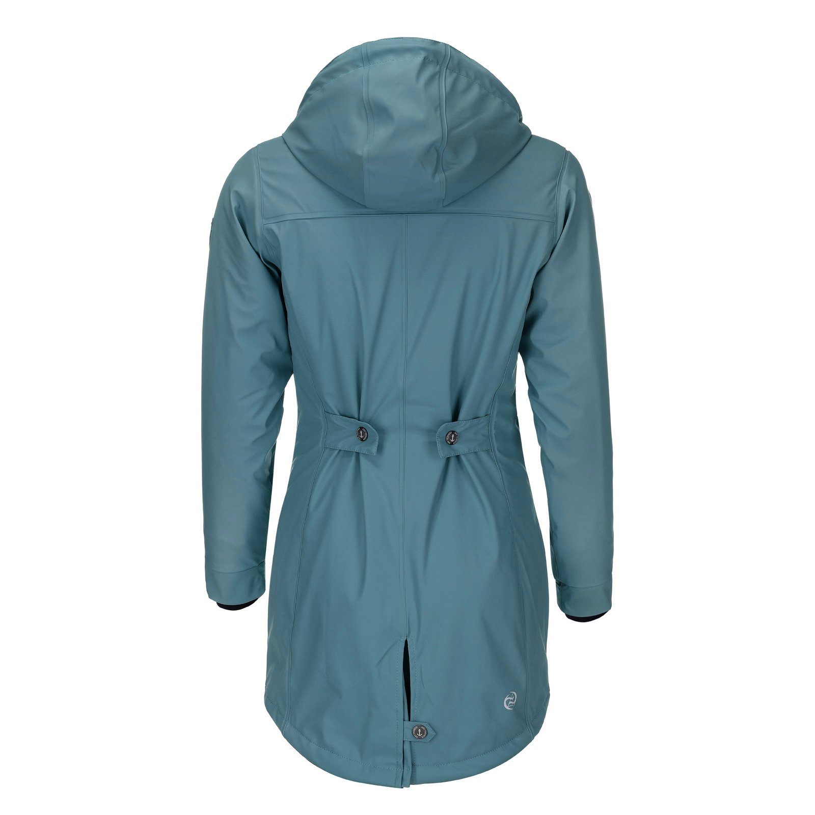 Dry Fashion Regenmantel Malmö Damen Regenjacke Teddy-Fleece-Futter - Outdoor-Jacke Wasserdicht Winddicht, Verschweißte Nähte, 2-Wege-Reißverschluss abgedeckt, Kapuze
