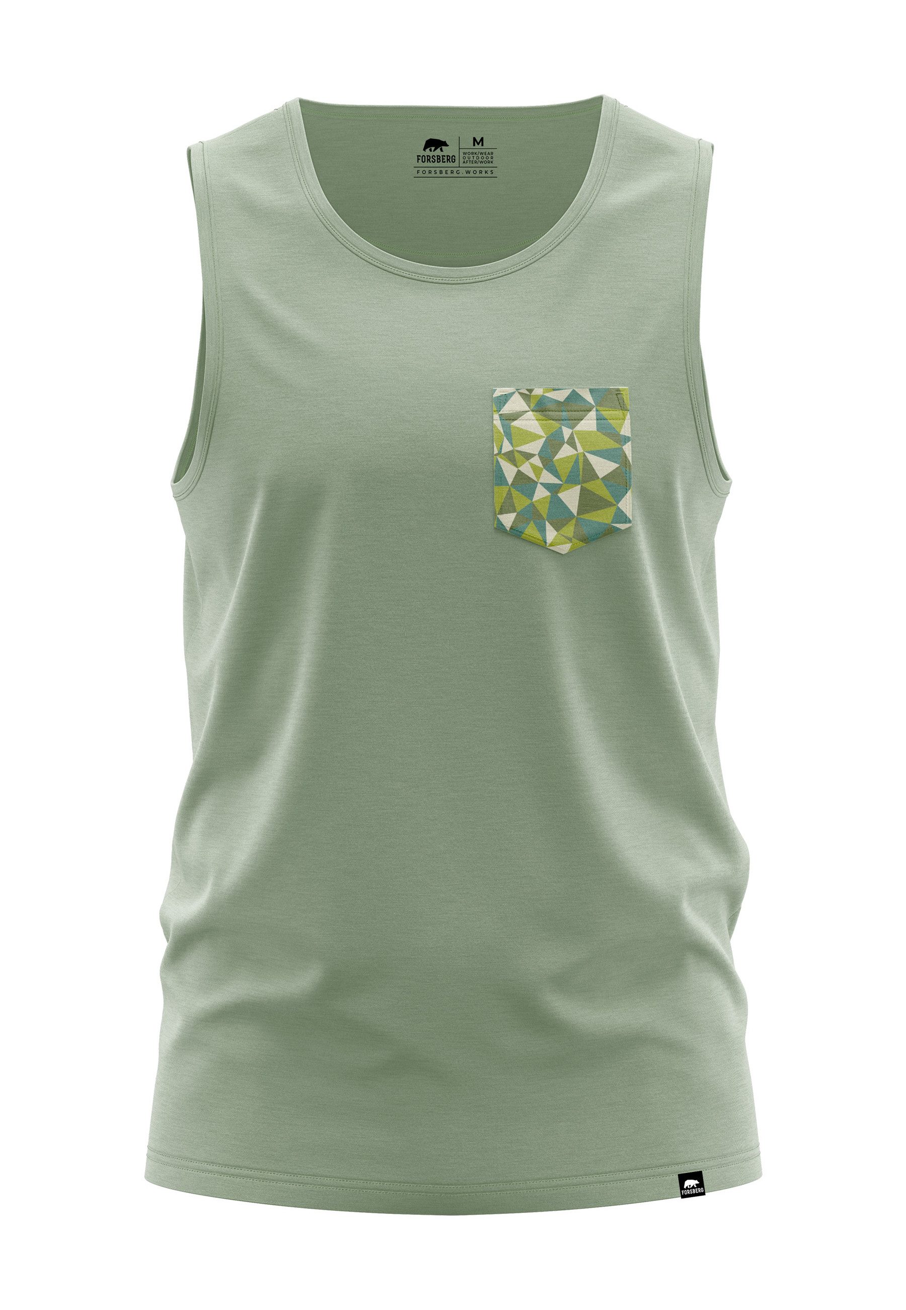 FORSBERG T-Shirt pastellgrünes Tanktop Shirt günstig online kaufen