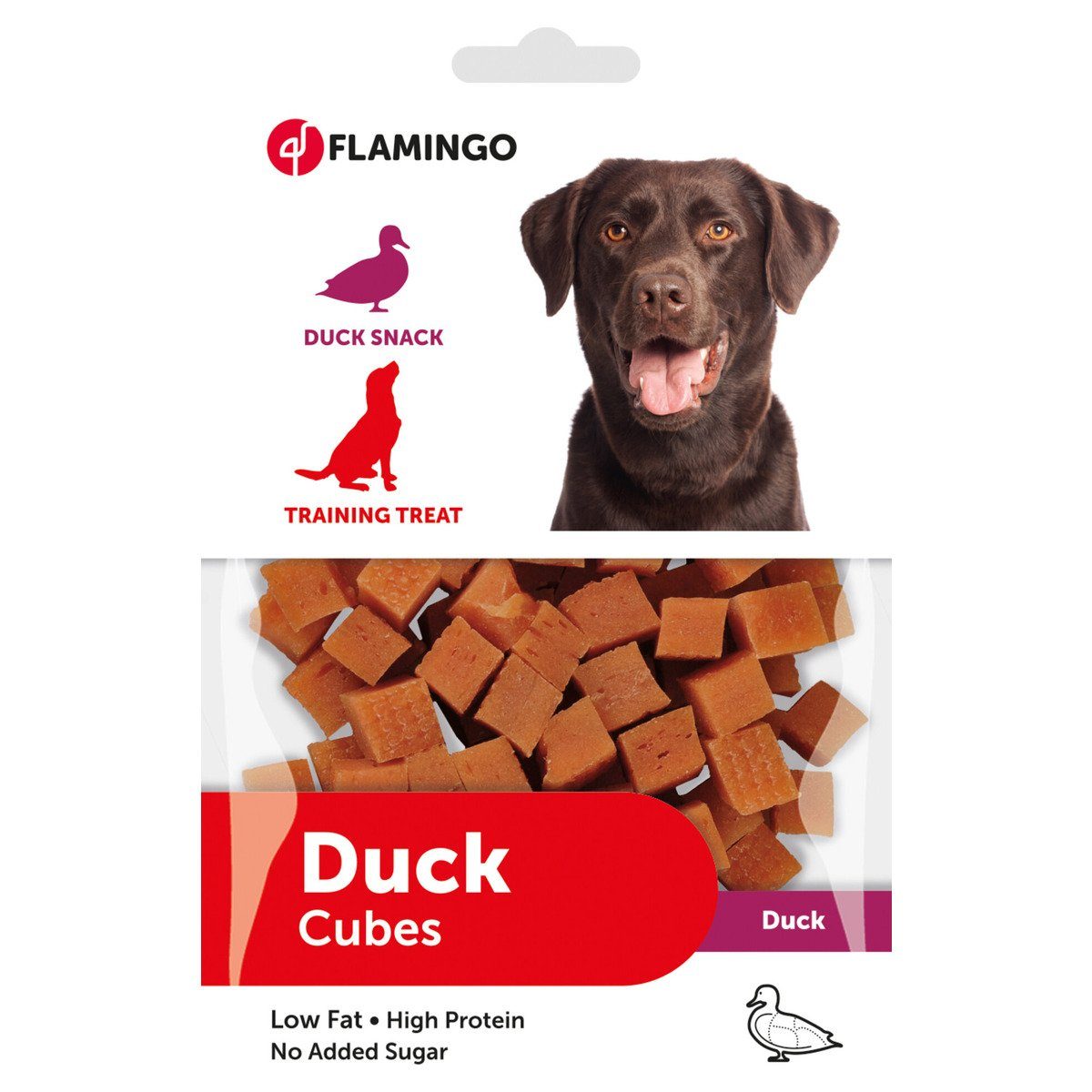 Flamingo Snackball Duck Cubes, Inhalt 85 g