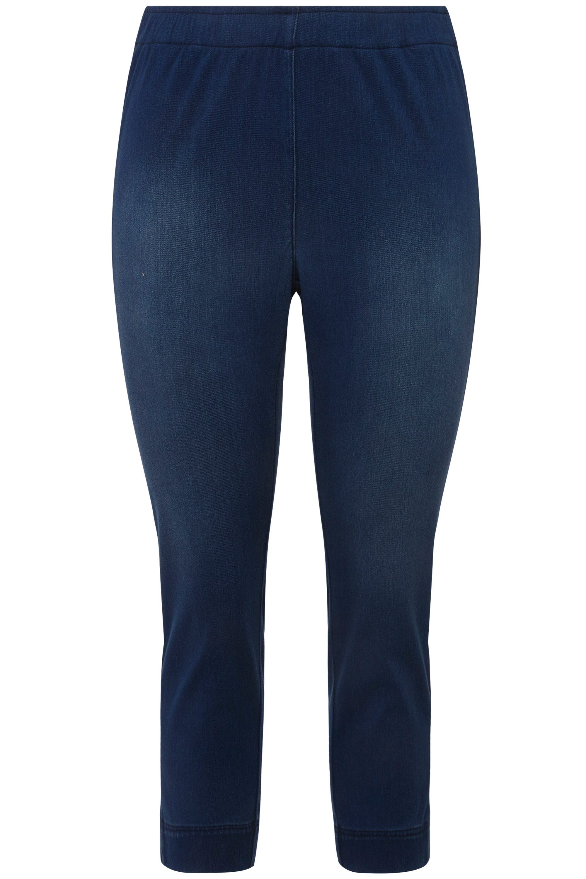 Ulla Popken Funktionshose Jersey-Capri Sienna schmales günstig online kaufen