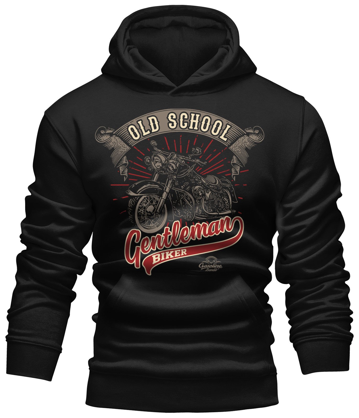 Kapuzensweatshirt für Biker Racer Motorradfahrer - Old School Gentleman