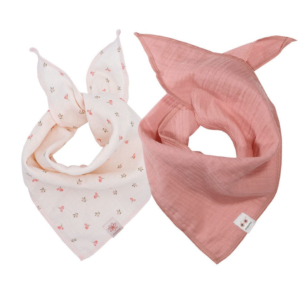 MAXIMO Halstuch GOTS-Dreiecktuch, Doppelpack Musselin, (1-St), Musselin