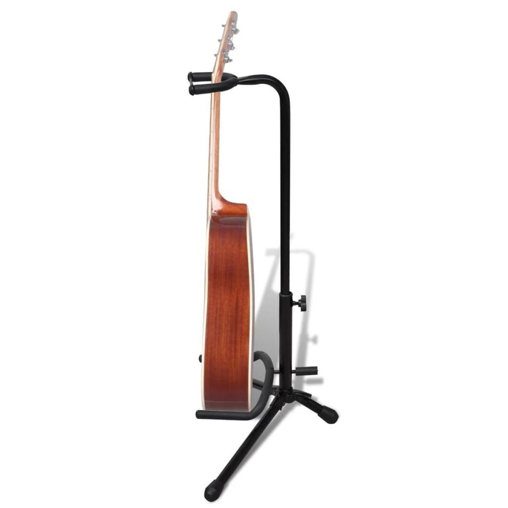 Einstellbare Akustikgitarre Instrument-Rack DOTMALL Faltbar vidaXL Einzelgitarrenständer