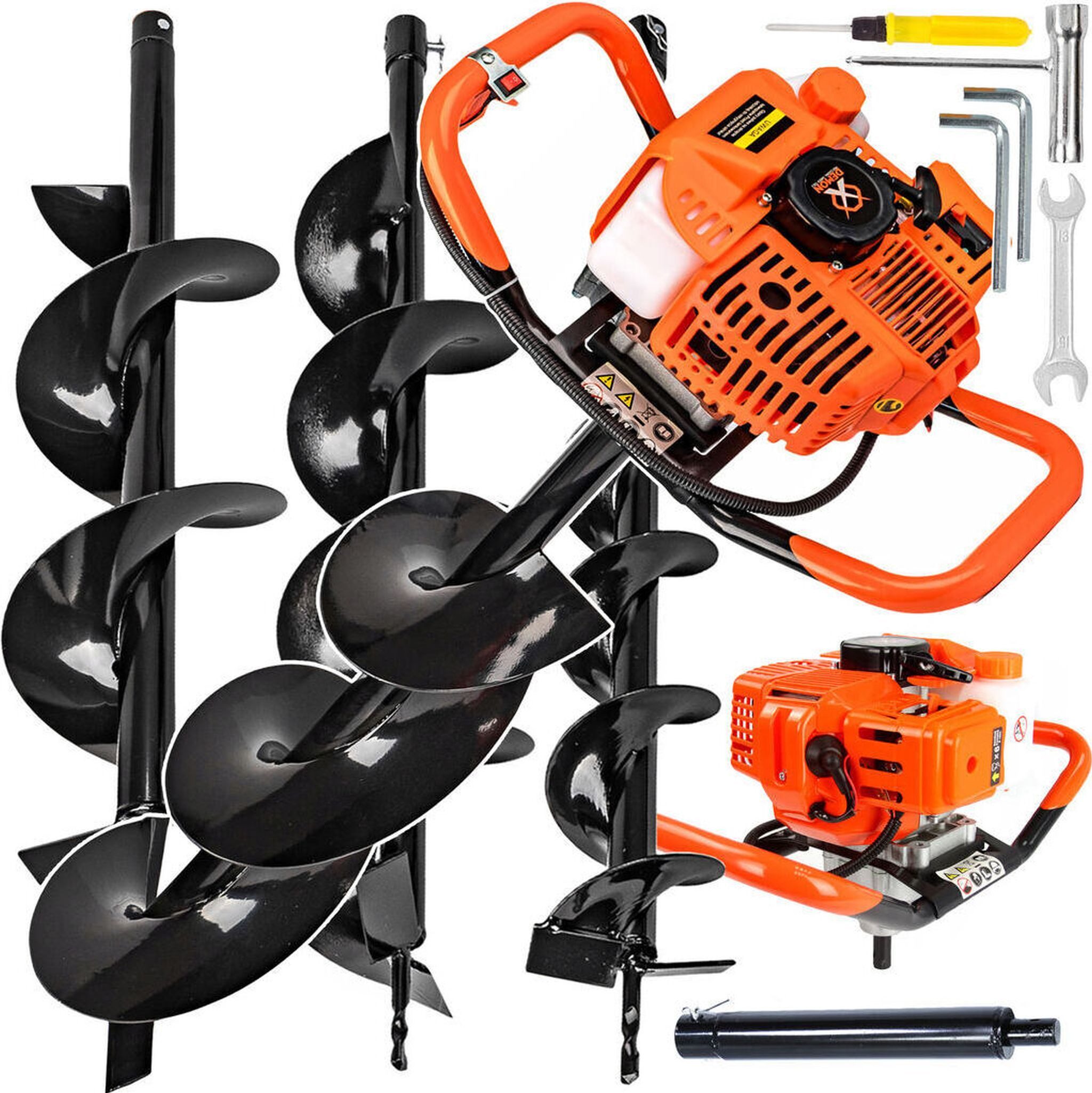 Mar-Pol Erdbohrer Benzin Erdbohrer inkl. 3 Bohrer 62ccm 5,2 PS Erdlochbohre günstig online kaufen