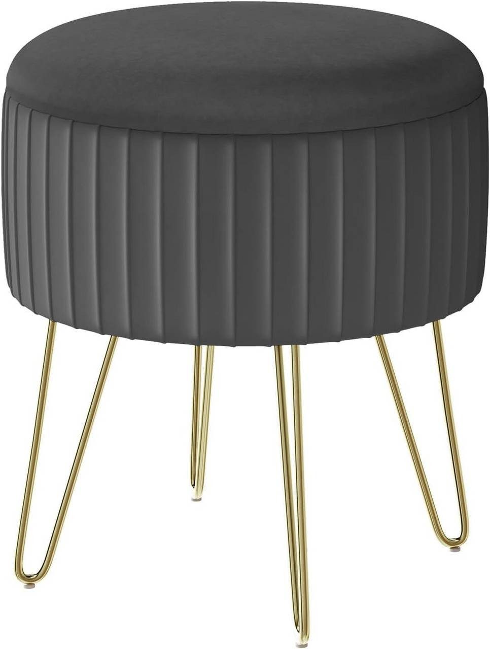 Woltu Sitzhocker (1 St), mit Stauraum, Polsterhocker, Kleiner Hocker rund, günstig online kaufen