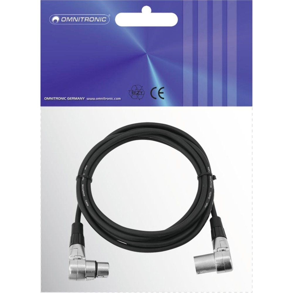 Omnitronic Omnitronic 30220632 XLR Verbindungskabel [1x XLR-Stecker 3 polig - 1x Audio-Kabel, (300.00 cm)