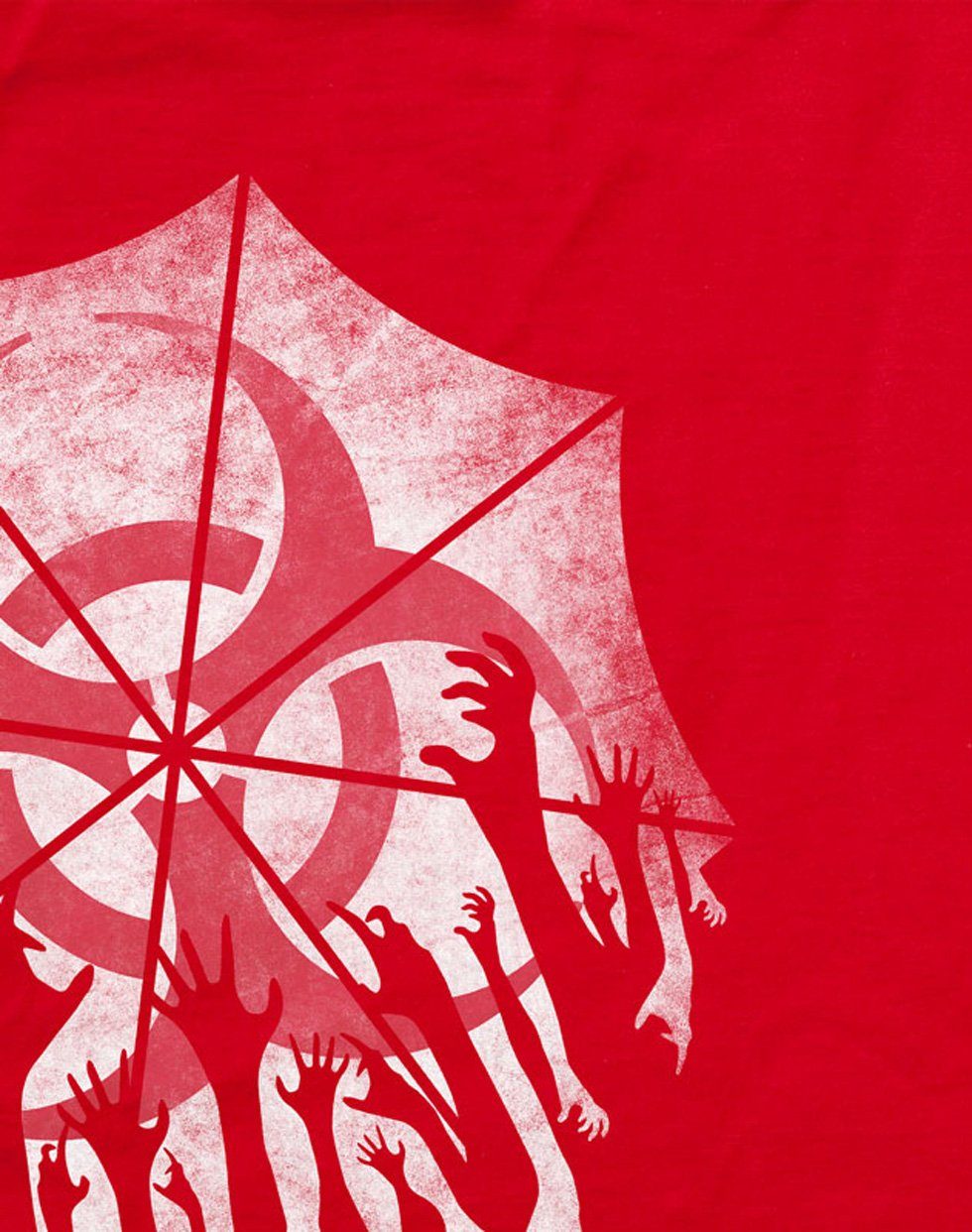 style3 Print-Shirt Herren T-Shirt virus Umbrella rot epidemie Zombie videospiel