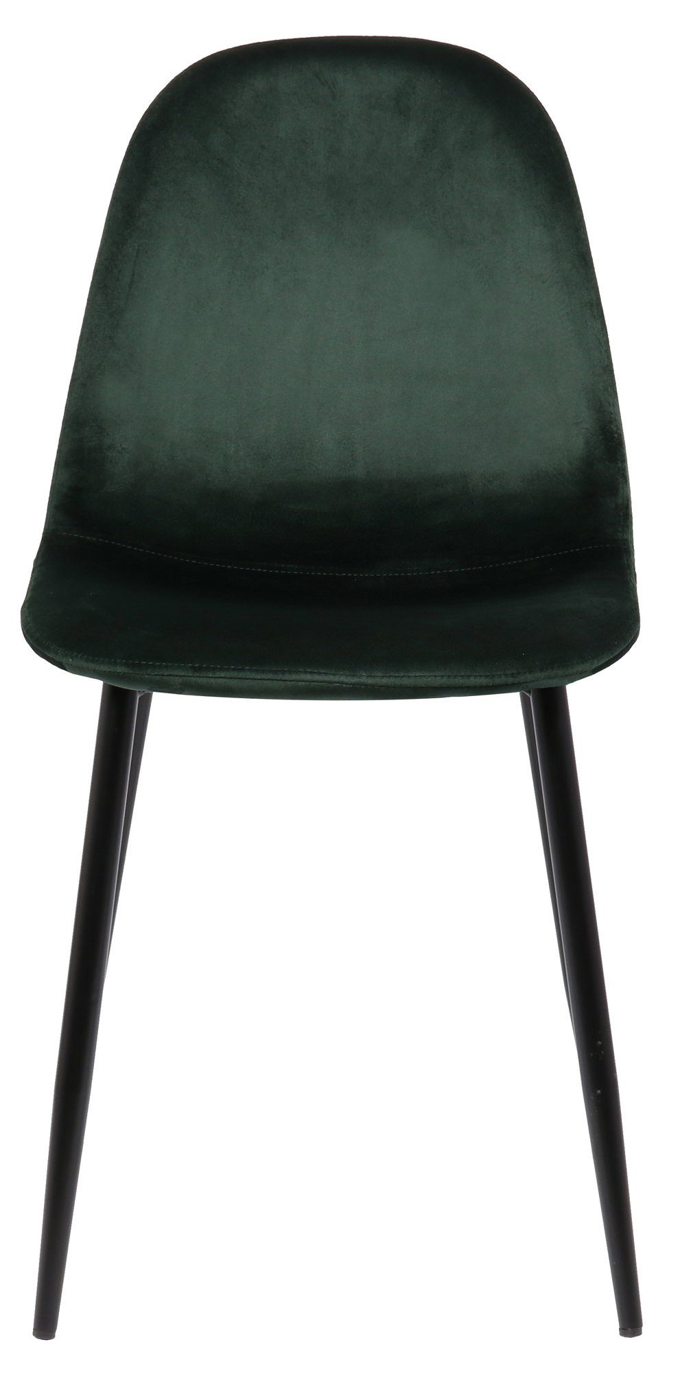 TPFLiving Esszimmerstuhl Sitzfläche mit Naples - - - gepolsterter schwarz - Metall Polsterstuhl), Samt grün (Küchenstuhl Esstischstuhl Gestell: Wohnzimmerstuhl Sitzfläche: - Konferenzstuhl hochwertig