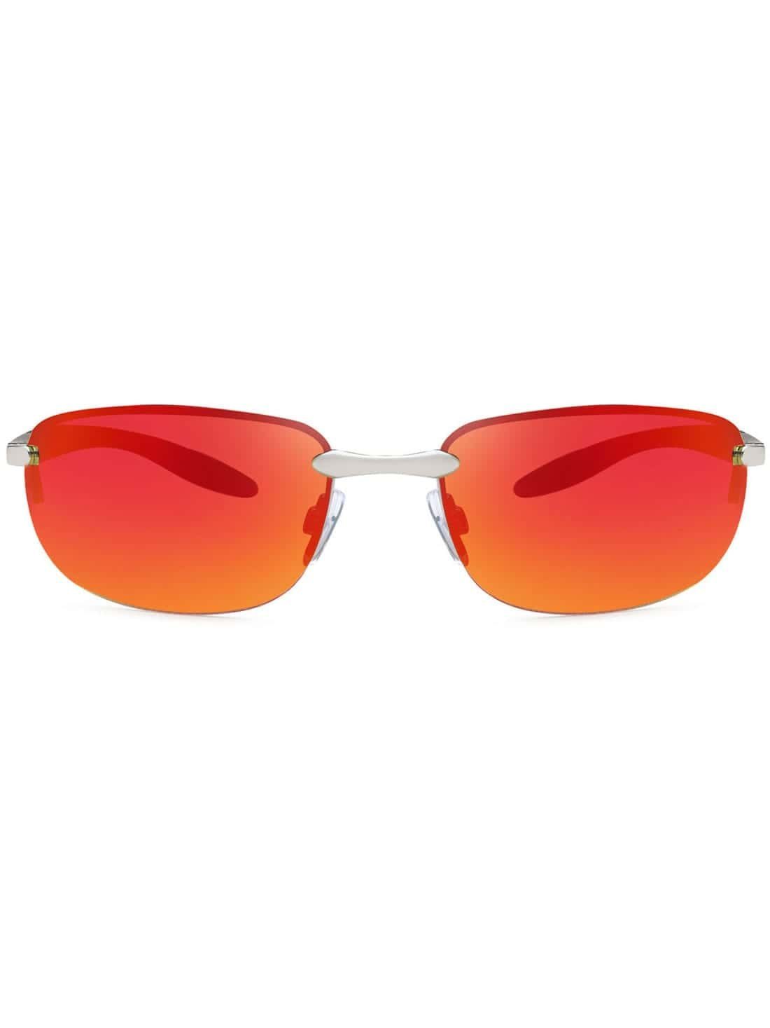 BEZLIT Eyewear Sonnenbrille Rot (1-St) Herren schwarzen Metal Linsen mit Sonnenbrille