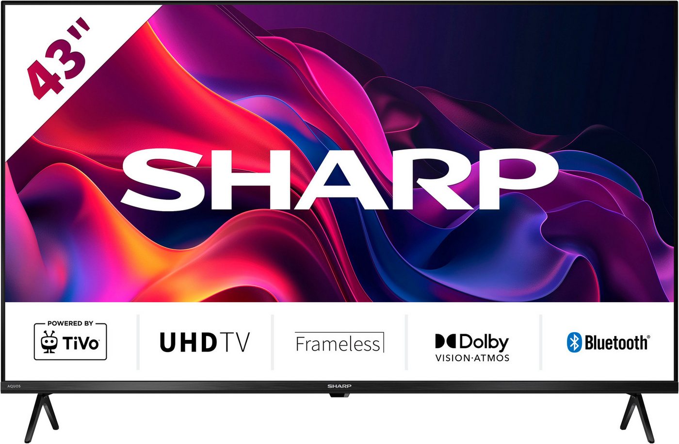 Sharp 4T-C43GKx LED-Fernseher (108 cm/43 Zoll, 4K Ultra HD, Smart-TV) schwarz ! RABATT: 28.61% Sharp 4T-C43GKx LED-Fernseher (108 cm/43 Zoll, 4K Ultra HD, Smart-TV) schwarz ! RABATT: 28.61%