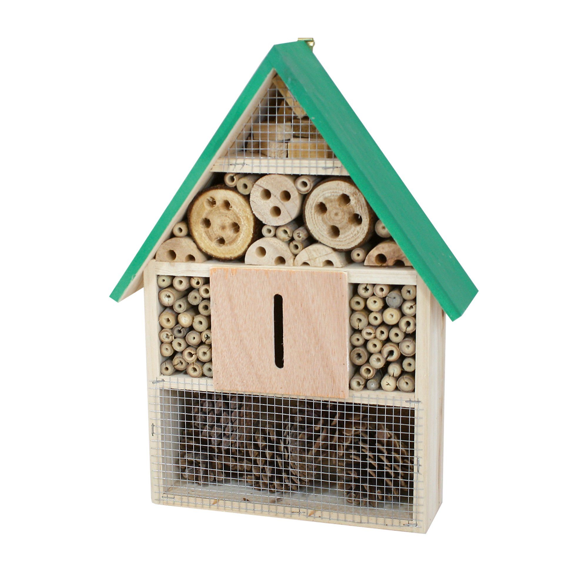 ELMATO Insektenhotel Elmato 10237 Insektenhotel Insektenhaus XL Holz, 28x9x40cm