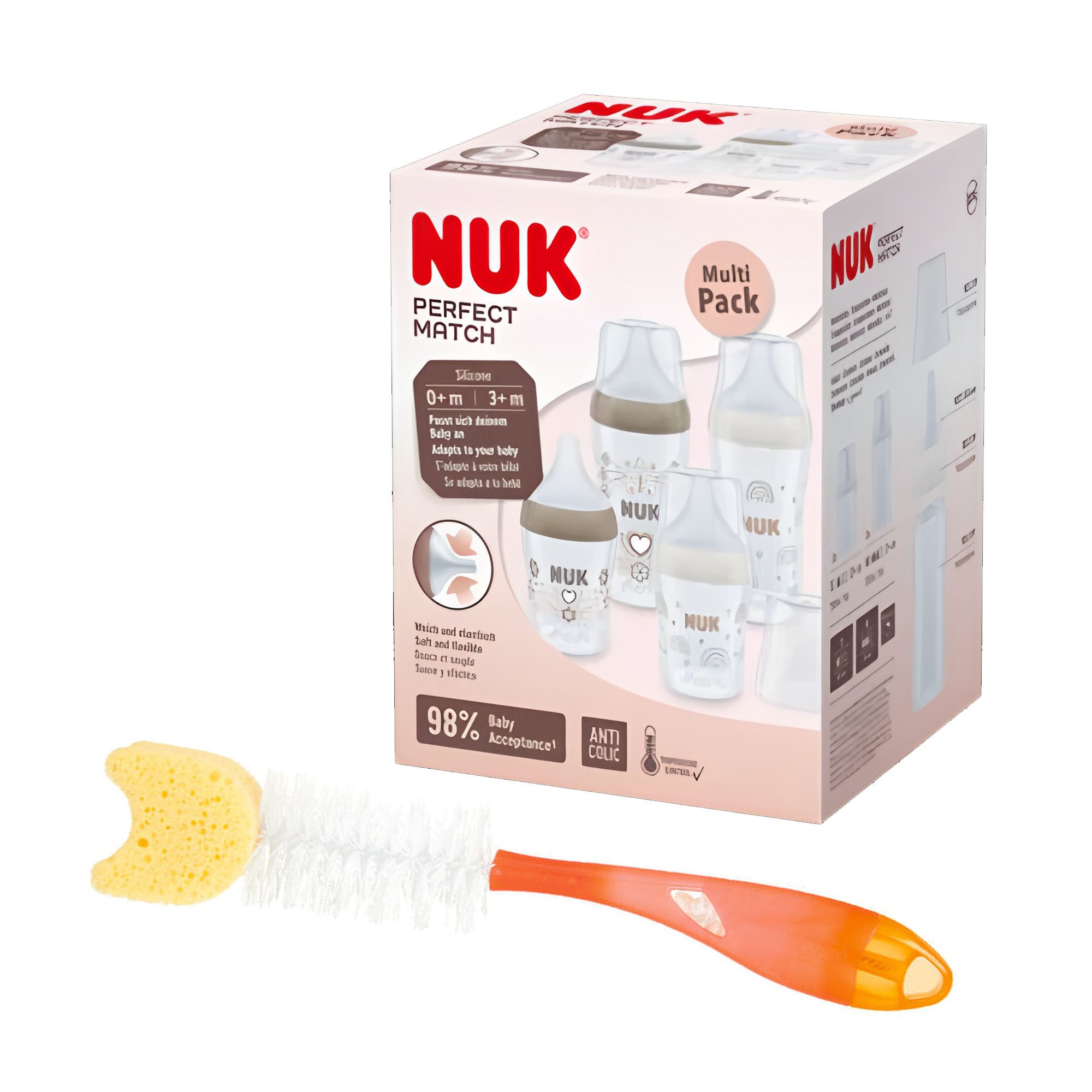 Babyflasche NUK Babyflasche Perfect Match Multipack 4er Flaschen-Set