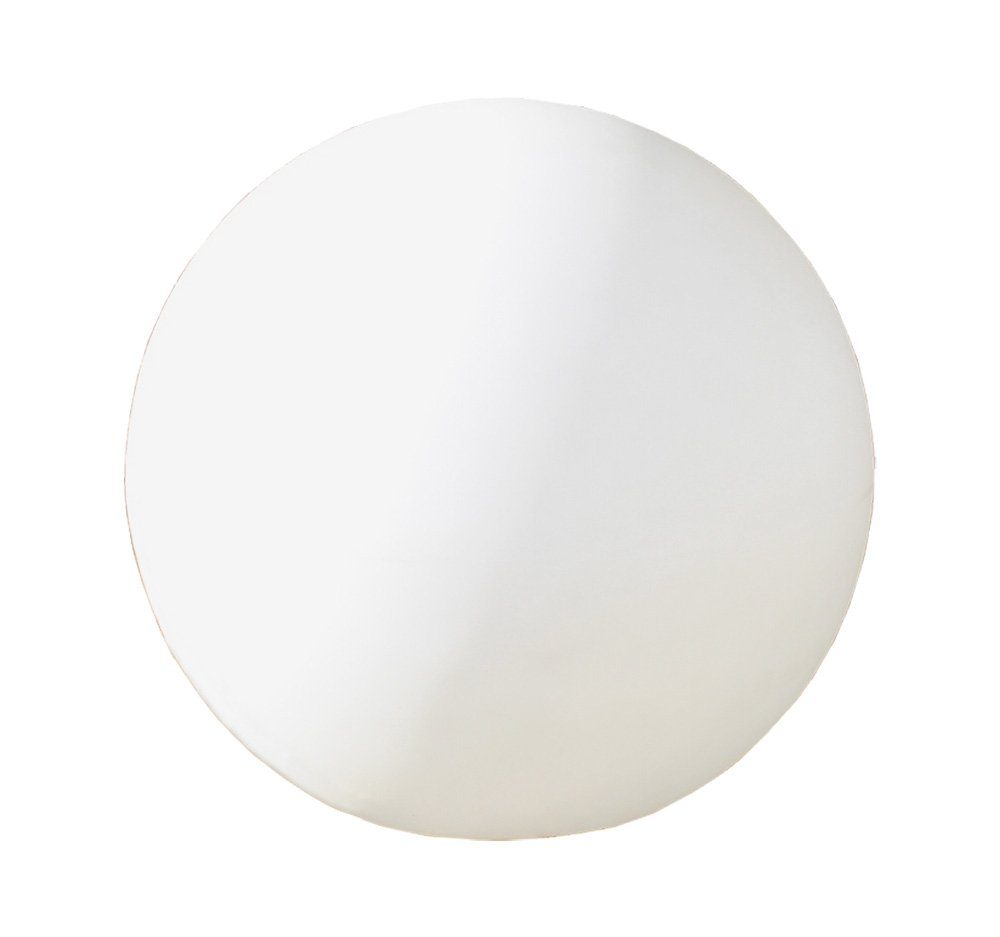 Kiom Dekolicht Kugelleuchte Gartenkugel GlowOrb white 56 cm E27, unten abgeflacht, Leuchtmittel nicht inklusive, Leuchtmittel abhängig