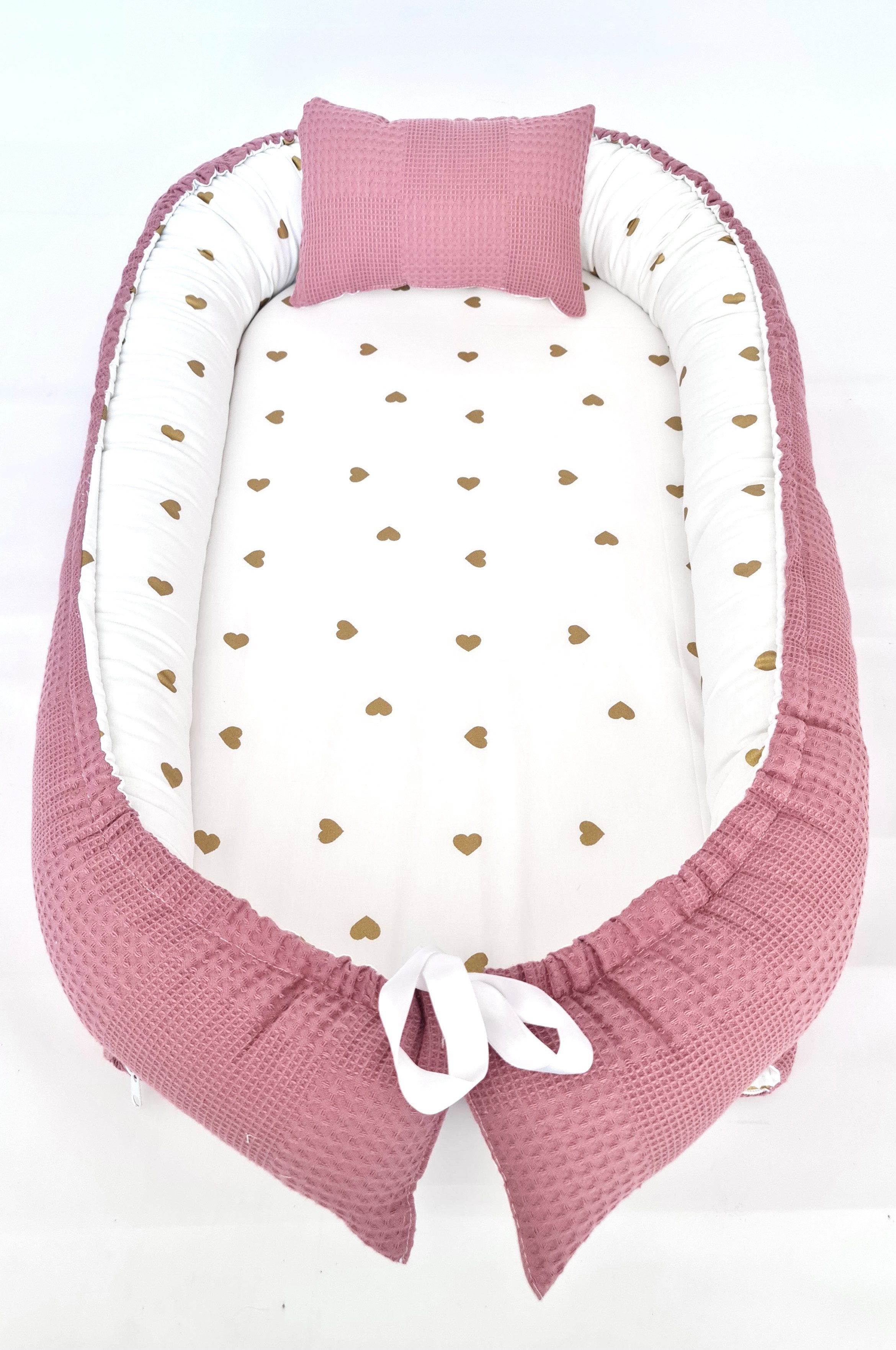 Baby Fancyroom Bettnestchen Babynest mit XL Liegefläche dicke Matratze 100% Baumwolle Babynestchen, (Babycocoon Reisebett Nestchen Kuschelnest, Neugeborene Erstausstattung), XL Liegefläche