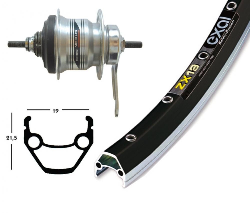 BikeParts Laufrad Bike-Parts Laufrad, Hinterrad 28x1.75 Zoll mit Rücktrittbremse Shimano