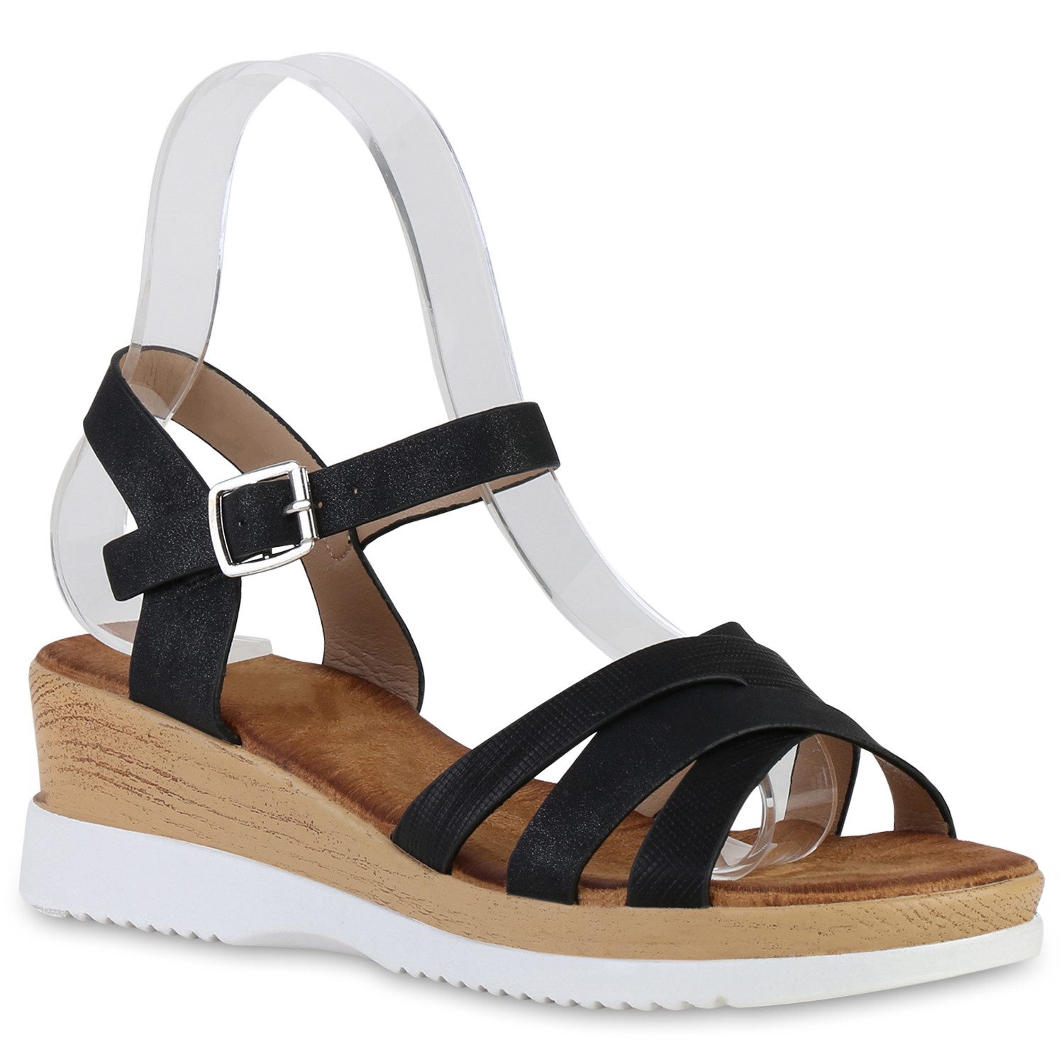 VAN HILL 840243 Keilsandalette Schuhe