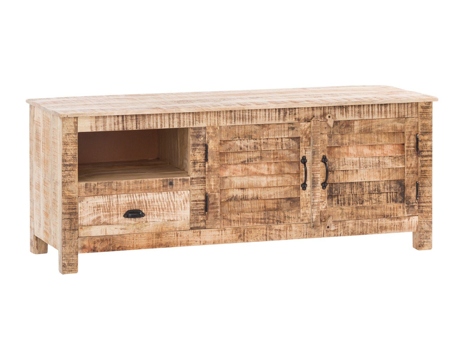 massivum Lowboard Caribou massivholz TV-Bank Landhaus (1 St)