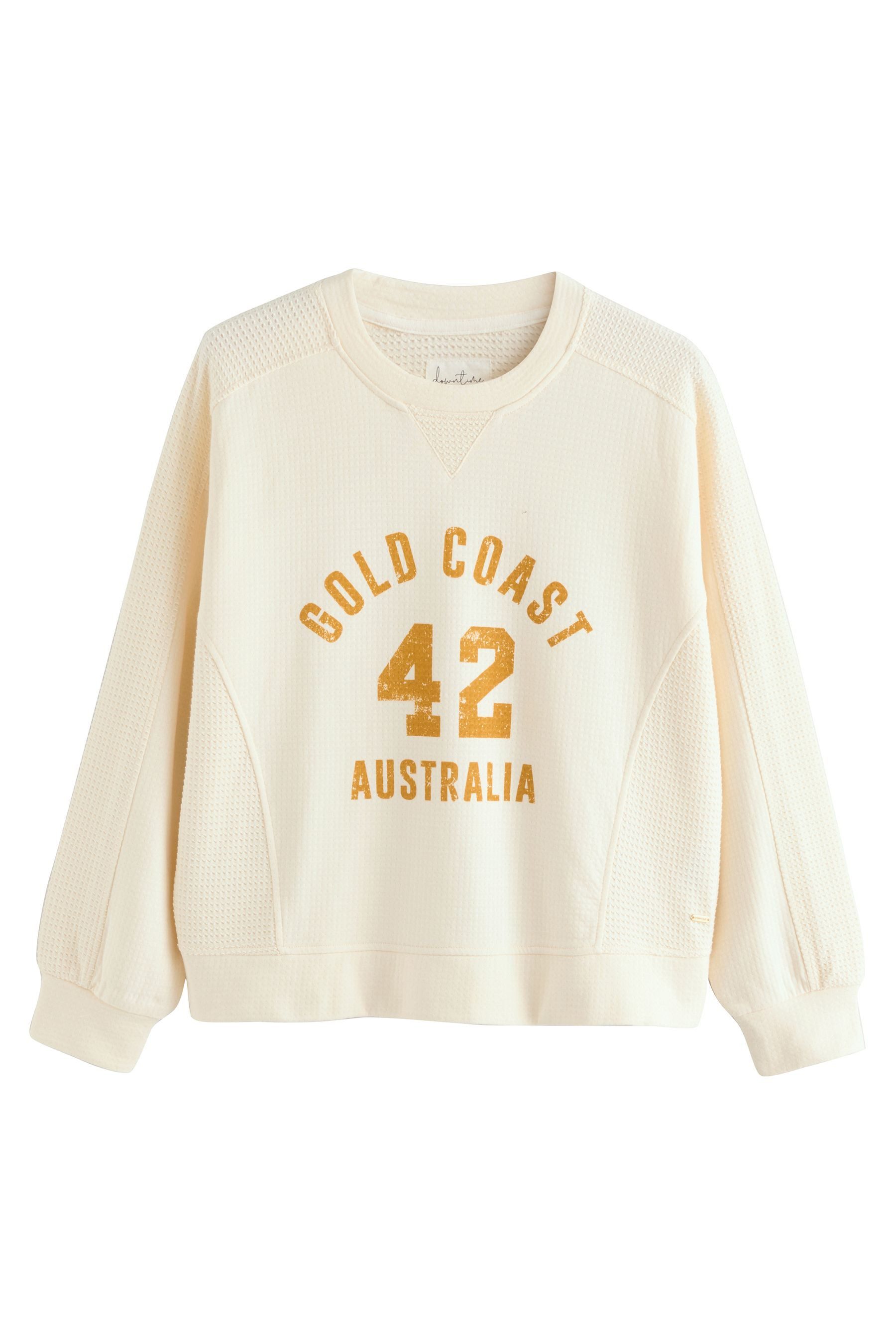 Next Sweater Sweatshirt mit Waffelstruktur aus 100 % Baumwolle (1-tlg) günstig online kaufen