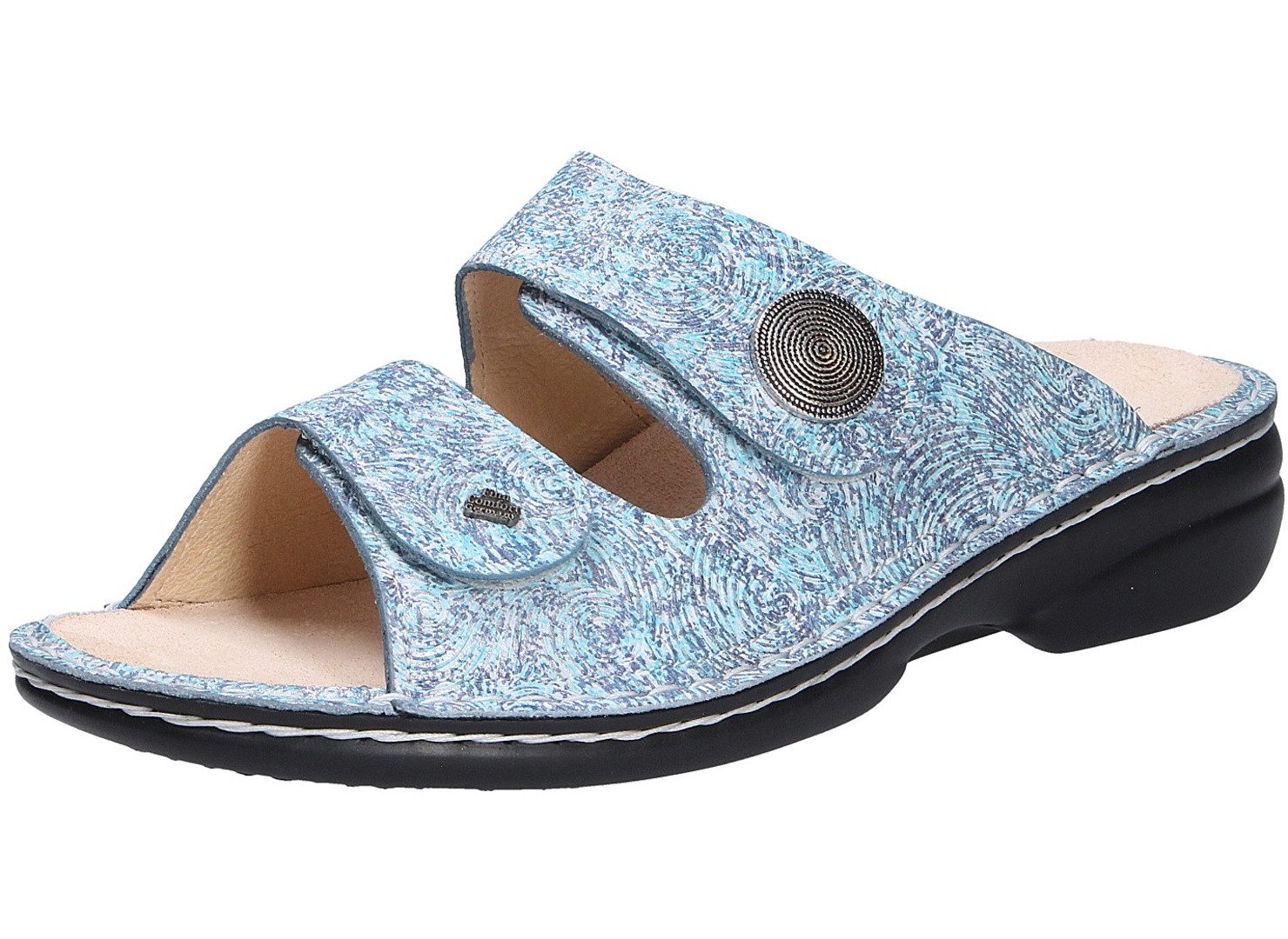Finn Comfort Damen Pantolette SANSIBAR blau Größe Pantolette