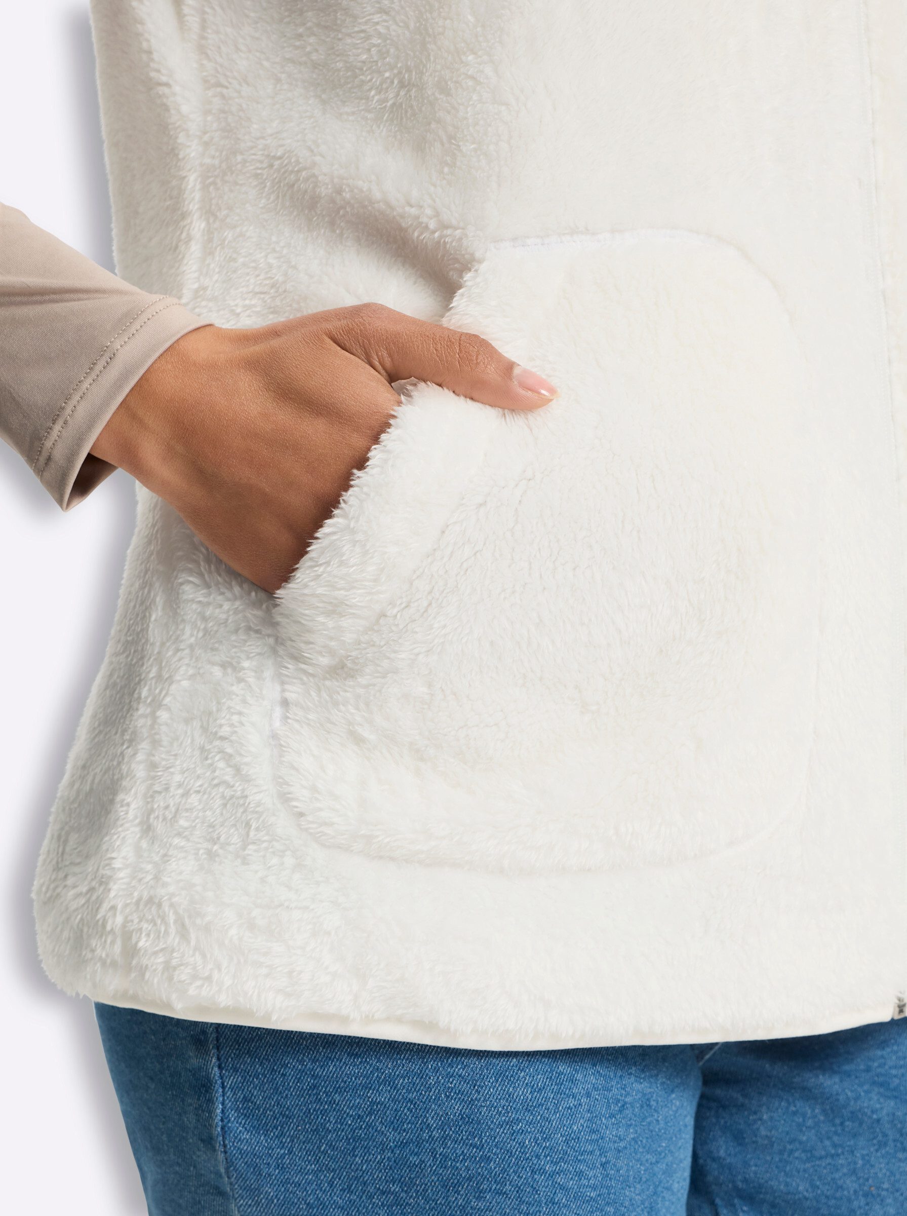 Sieh an! Fleeceweste Fleece-Weste Länge ca. 70 cm – Bild 5 von 5
