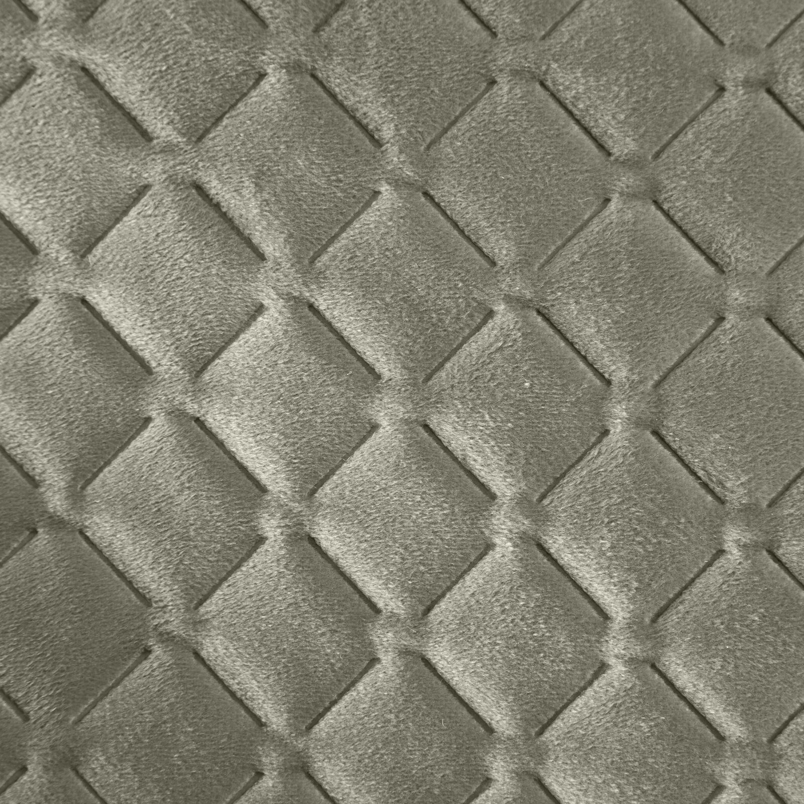 Eurofirany Tagesdecke Gesteppte Decke Velours Karomuster Weicher Überwurf, Eleganter Bettüberwurf Doppelbett – Bild 2 von 5