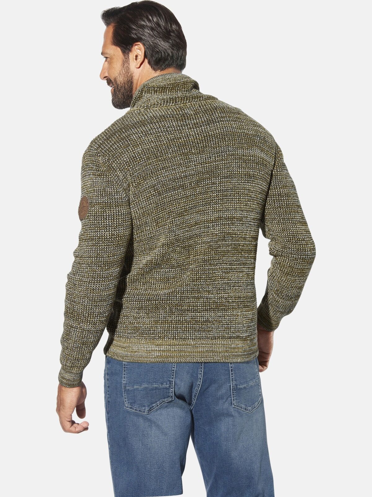 Jan Vanderstorm Schalkragenpullover LARNO mit Kordelzug günstig online kaufen