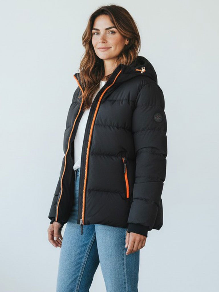 Steppjacke 50838SH Damen Jacke gesteppt mit Kapuze - Winterjacke Damenjacke