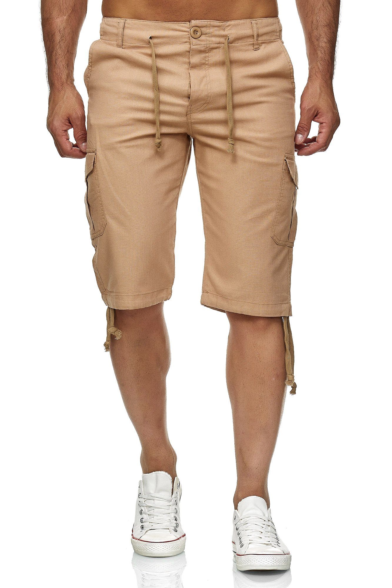 Reslad Leinenhose Reslad Leinen Cargo Shorts Männer Strandhose Herren Leine günstig online kaufen