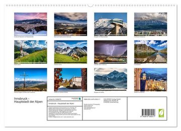 CALVENDO Wandkalender Innsbruck - Hauptstadt der AlpenAT-Version (Premium, hochwertiger DIN A2 Wandkalender 2023, Kunstdruck in Hochglanz)