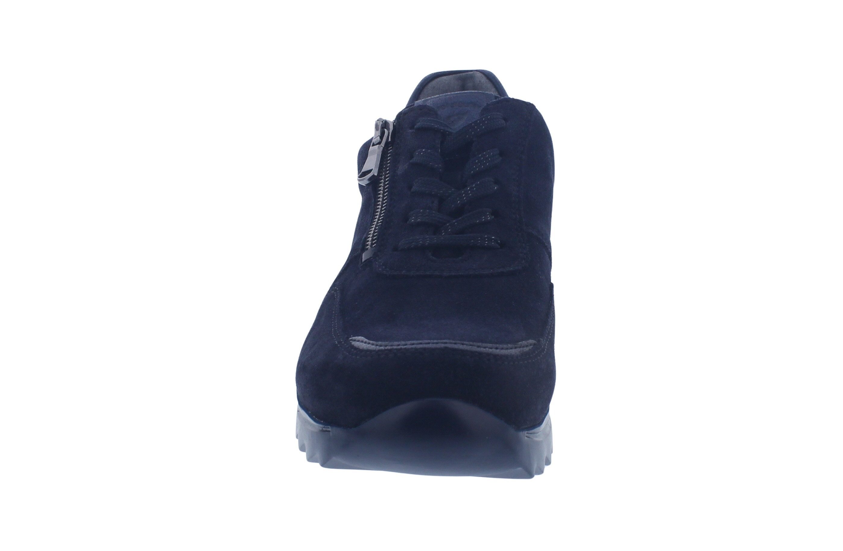 Waldläufer Waldläufer Sneaker Haiba 923023-300-194, Velourleder, Dunkelblau, Weit Schnürschuh – Bild 3 von 5