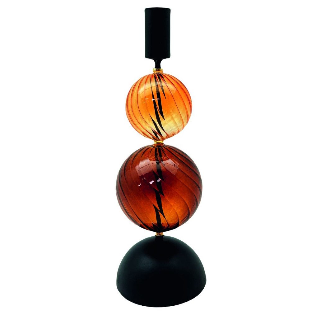 MICA Dekolicht Kerzenhalter mit Glaskugeln - ca. 24 cm günstig online kaufen
