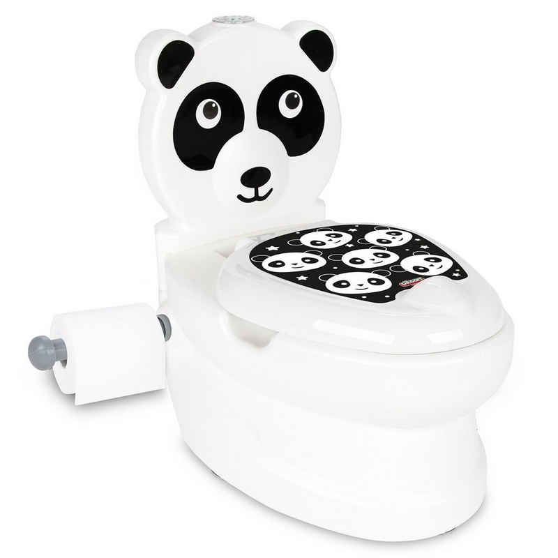 Siva Toilettentrainer WC Potty Panda Toilettentrainer Kinderklo Lern, (Set)
