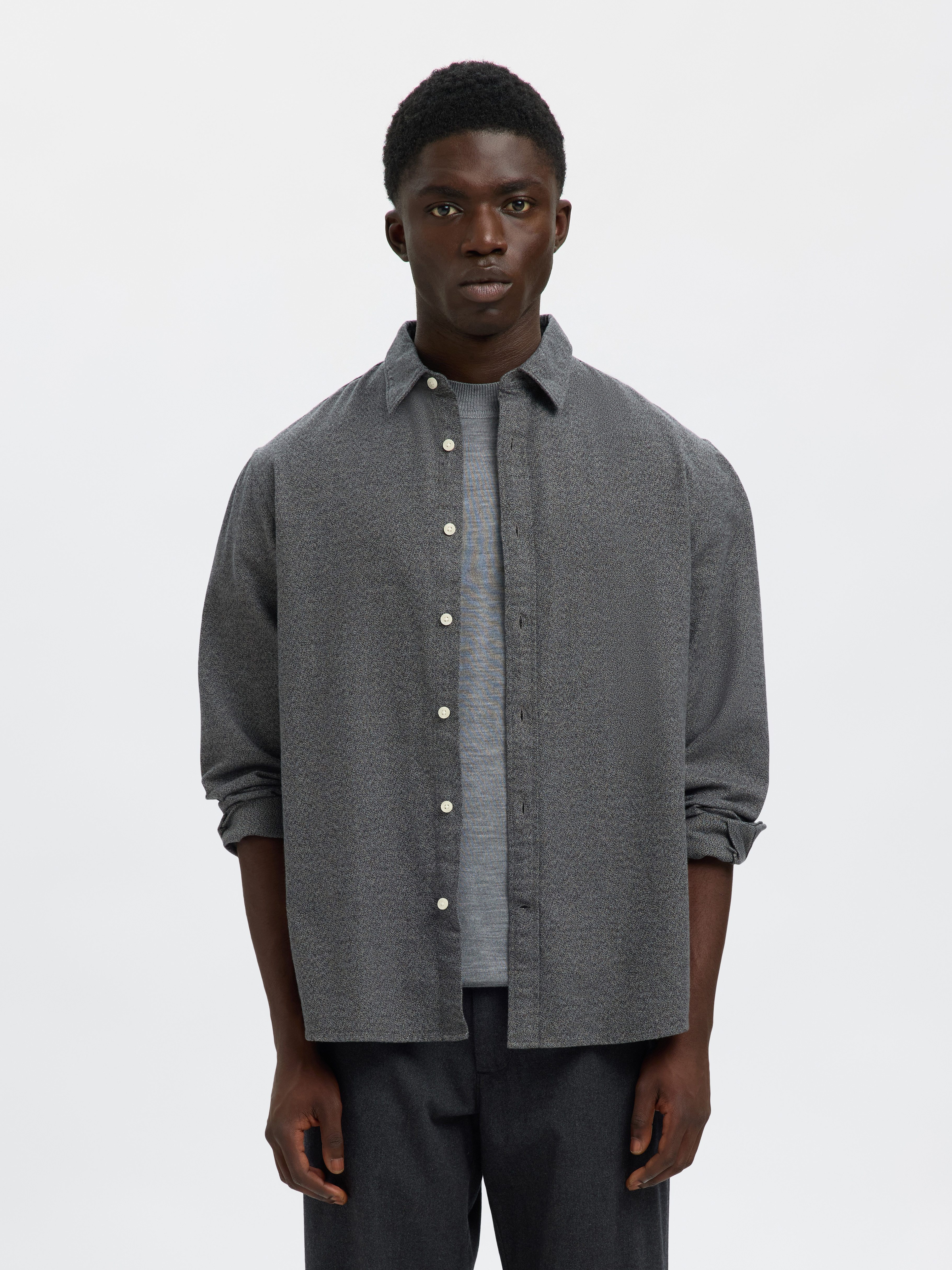 Selected Langarmhemd SLHREGNOAH BRUSHED TWIST SHIRT LS NOOS