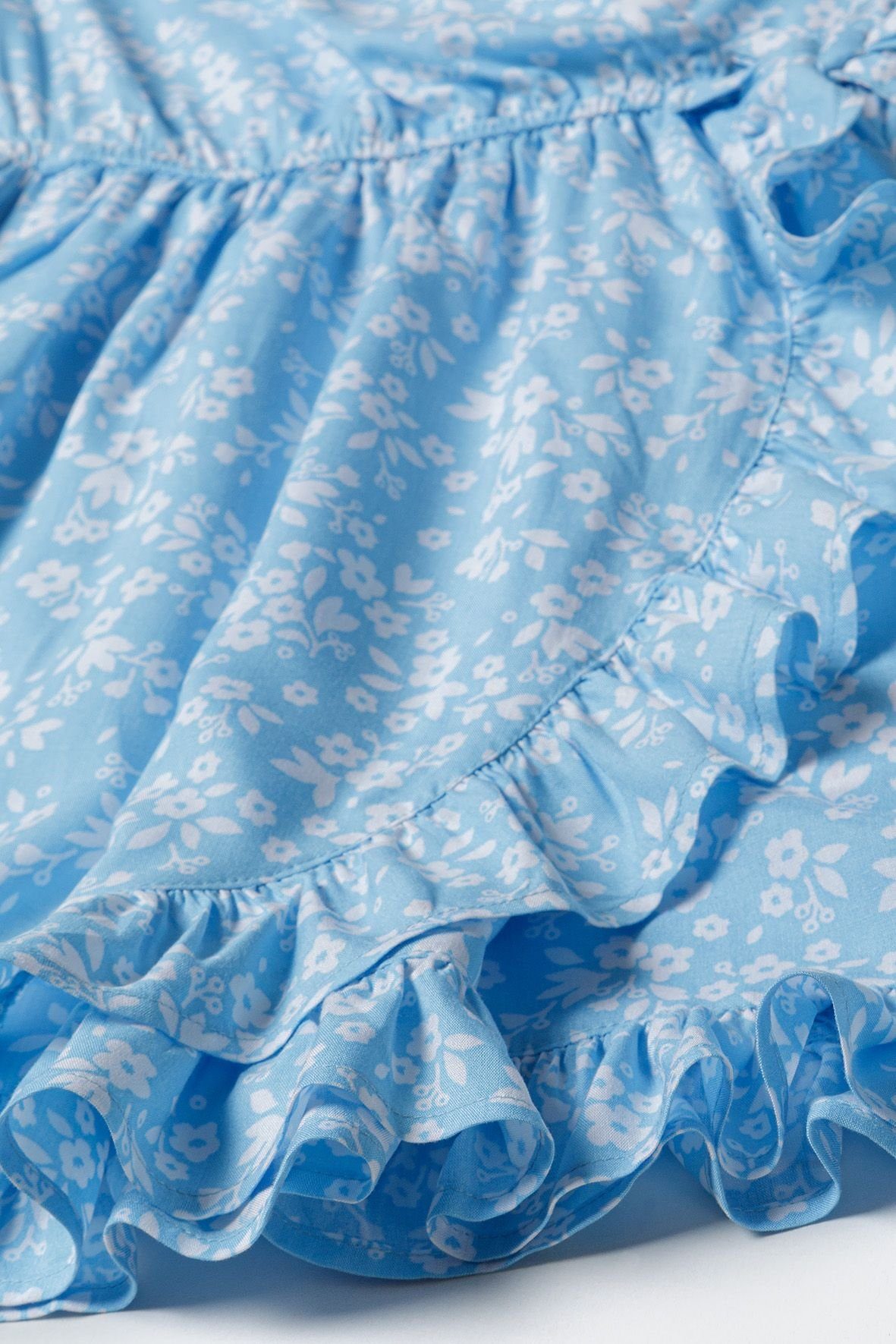 Blau (3y-14y) MINOTI Wickelkleid Sommerkleid