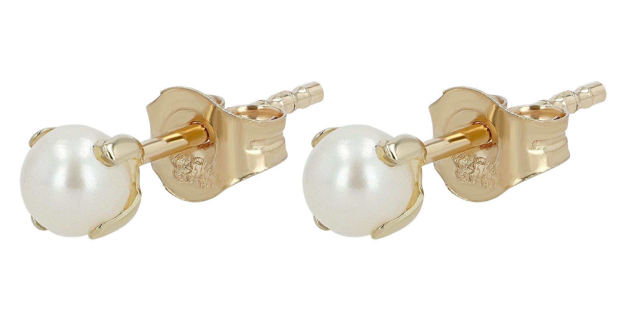 Paar Ohrhänger Ohrringe – Ohrstecker aus 333 Gold mit Perle