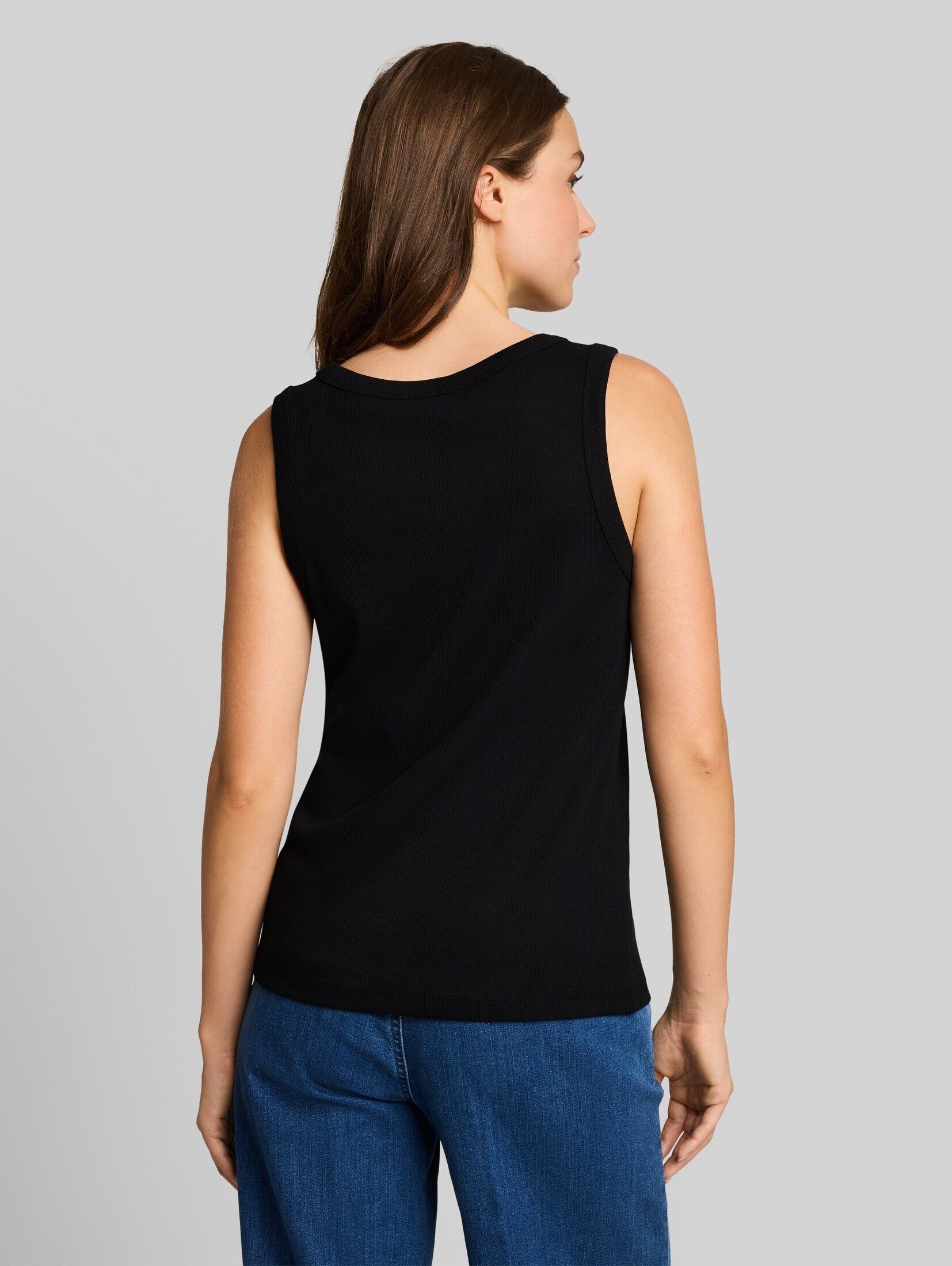 TOM TAILOR Trägertop T-Shirt (im Einserpack) Top mit Rippstruktur