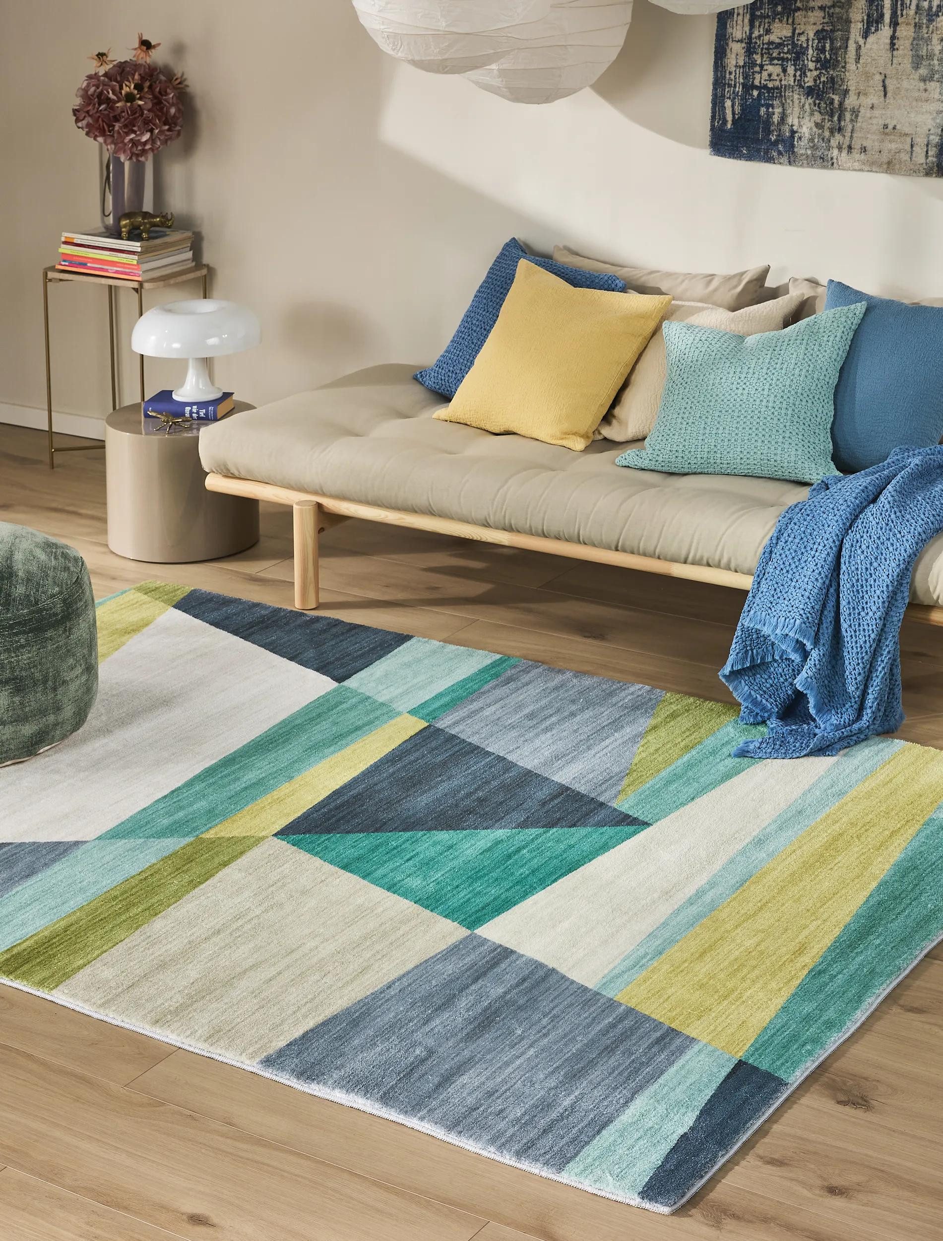 benuta Teppich Mara, rechteckig, Höhe: 6 mm, Kunstfaser, Berber, Ethno-Style, Wohnzimmer