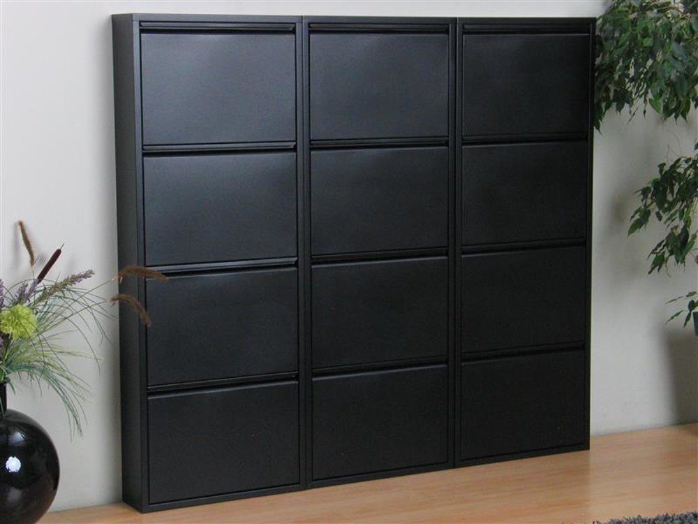 ebuy24 Schuhschrank »Pisa Schuhschrank mit 12 Klappen/ Türen in Metall