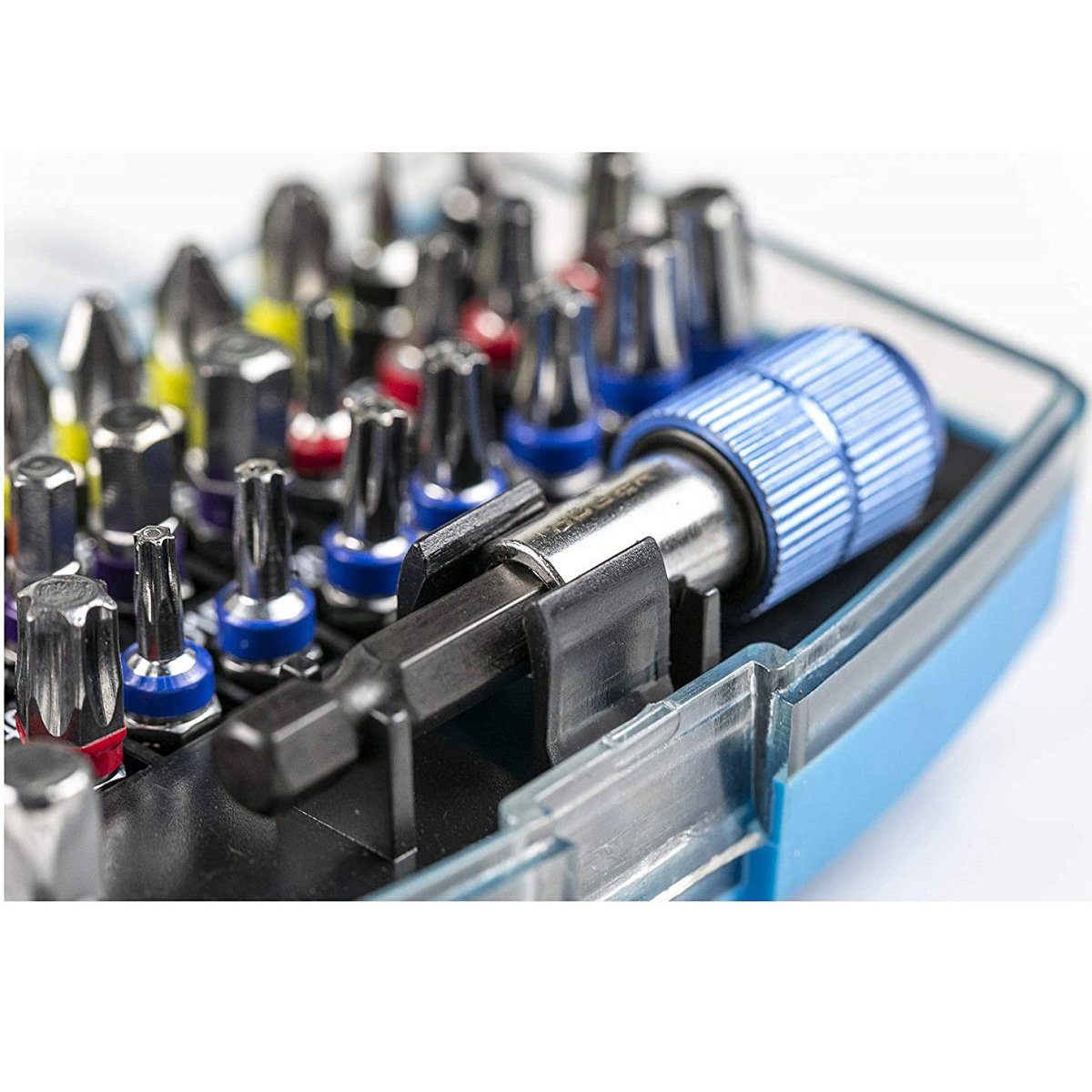 Högert Bit-Set Schrauberbit-Set Farbkennzeichnung Bit-Satz 32-tlg