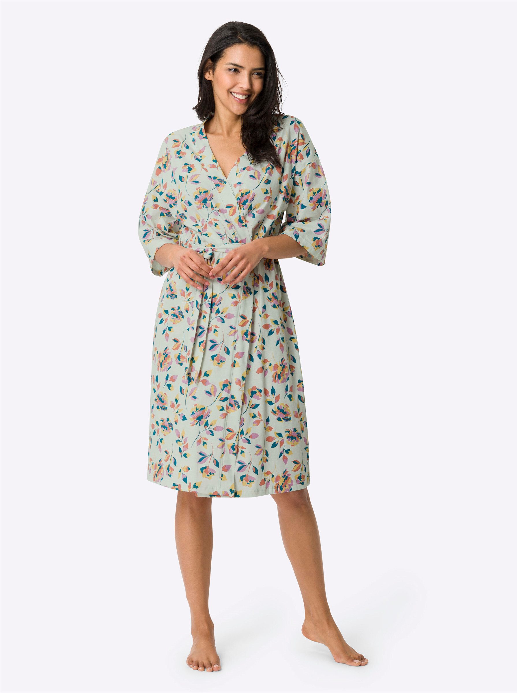 Sieh an! Morgenmantel Morgenmantel ., Baumwolle, Single-Jersey günstig online kaufen